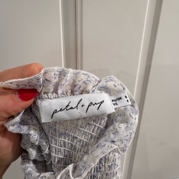 Petal & Pup White Ruffled Tiered Long Sleeve Sundress (Rachael Dress) - Picture 6 of 7